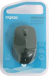 Миша Rapoo M300 Silent Wireless (Gray) [68712] - мініатюра 5