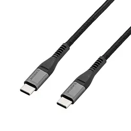 Кабель BRAID2 Type-C - Type-C 60w 1.2m (GB-CC13BK) Чорний - мініатюра 3