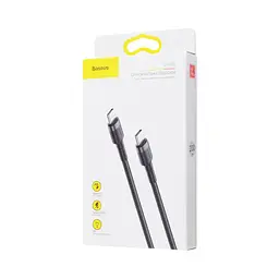 Кабель Baseus Cafule Type-C to Type-C PD 2.0 60W (2m) gray/black (CATKLF-HG1) - мініатюра 2