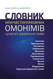 Словник міжчастиномовних омонімів сучасної української мови - Наталія Глібчук, Уляна Добосевич