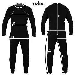 Комплект термобілизни Tribe Microfleece чорний 2XL (T-KA-0015-black-2XL) - мініатюра 8