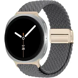 Ремінець для Samsung Watch 8/8 Classic (20x113 mm), Braided Solo Loop, чорний, нейлоновий, текстильний, плетений, еластичний змінний браслет для смарт-годин, ArmorStandart (ARM87353)