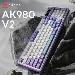 Клавіатура Ajazz AK980 V2 Gift V2 Switch White/Blue (AK980-V2-G-PWB) [156883] - мініатюра 6