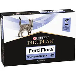 Пробіотик Purina Pro Plan FortiFlora для дорослих котів та кошенят для підтримання нормальної міклофлори шлунково-кишкового тракту 7 г (7 шт. x 1 г) - мініатюра 3