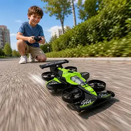 Дрон-машинка F1 Пінопласт G58 / Радіокерована дрон-машина 2в1 / Дрон для дітей та активних ігор - мініатюра 4