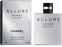 Оригінал Chanel Allure Homme Sport 100 мл Туалетна вода - мініатюра 2