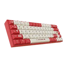 Клавіатура Ajazz AK680 Wired Brown Switch RGB White Red - мініатюра 1