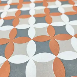 Самоклеюча плівка Sticker Wall SW-00001220 Помаранчеві квіти 0,45х10м