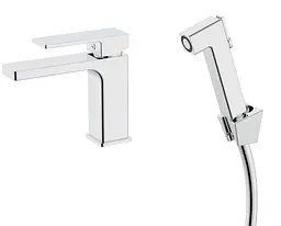 Змішувач для раковини Qtap Gemini (з гігієнічним душем) QTGEM272CRM45689