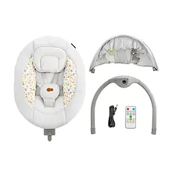 Крісло-гойдалка Kinderkraft Lumi 2 Light Grey (KBLUMI02LGR0000) - мініатюра 6