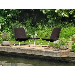 Комплект садових меблів Keter Rio patio set віскі коричневий - мініатюра 4