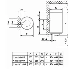 Бойлер Prime B 60V7 (MBC 50) Tiki teh0021775 - мініатюра 10