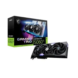 Відеокарта GeForce RTX 5060 Ti, MSI, GAMING TRIO OC, 8Gb GDDR7, 128-bit, HDMI/3xDP, 2662/28000 MHz, 16-pin (G506T-8GTC)