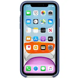 Чохол Silicone case AAA для Apple iPhone 11 Pro Max 6.5" Синій / Linen Blue - мініатюра 3