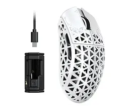 Мишка ігрова бездротова Attack Shark R5 ULTRA WHITE