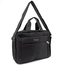 Сумка-портфель чоловіча текстильна для ноутбука 13'' та документів Tiding Bag M56-3812A чорна - мініатюра 7