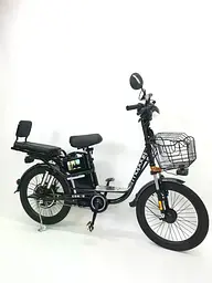 Електровелосипед двомісний Corso Shadow Pro 22 (800W,48V,20Ah) +кошик Чорний - мініатюра 2