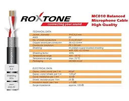 Микрофонный аудио кабель Jack 6.3 mono — XLR Female Roxtone GMX-J210-L5 5м - мініатюра 3