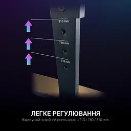 Комп'ютерний стіл GamePro чорний (GD214) - мініатюра 12