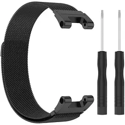 Ремінець DK Metal Milanese Loop Magnetic для Xiaomi Amazfit T-Rex \ T-Rex Pro (black) - мініатюра 2