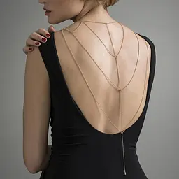 Ланцюжок для спини Bijoux Indiscrets Magnifique Back and Cleavage Chain (золотистий) - мініатюра 2
