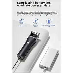 Машинка для стрижки DOCO Electric Hair Clipper Metallic Black (HC002) [174040] - мініатюра 3