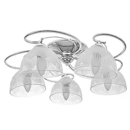 Люстра стельова Brille в спальню E27 60W CH (LK-593C/5)