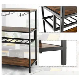 Стіл для кухні Costway Alfred фуршетний в стилі Loft - мініатюра 12