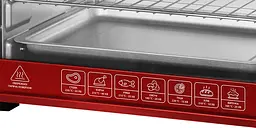 Духовка INTERLUX ILEO-0038R (38 л, червона) - мініатюра 4