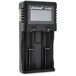 ЗУ універсальне Liitokala PD2, 2 канали, LCD дисплей, підтримує Li-ion, Ni-MH та Ni-Cd AA (R6), ААA (R03), AAAA, С (R14)