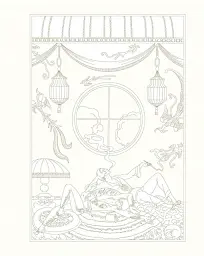The Age of Glamour. An Art Deco Colouring Book - - мініатюра 3