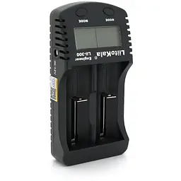 ЗУ універсальне Liitokala Lii-300, 2 канали, LCD дисплей, підтримує Li-ion, Ni-MH та Ni-Cd AA (R6), ААA (R03), AAAA, С (R14)