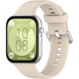 Ремінець DK CDK для Huawei Watch Fit 4 Silicone Sport Classic (017792) (ivory) - мініатюра 2