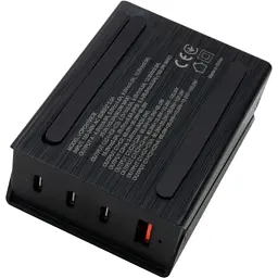 Зарядний пристрій Vinga GaN 100W PD+QC 3C1A ports 1.2m Wired Charger (VCPCH100CB) - мініатюра 5