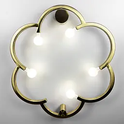 Дизайнерський латунний світильник в американському стилі FAIRY Line.F SC 9/5 AB - мініатюра 4