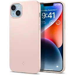Чехол Spigen Thin Fit для iPhone 14 Plus / 15 Plus (6.7") Розовый песок (ACS04776) - мініатюра 4