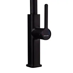 Змішувач для кухні з висувним виливом Mixxus Premium Hammer 014 Black MI6954 Чорний матовий - мініатюра 2