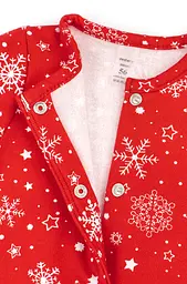 Сліп для немовлят Snowflake на кнопках із закритими ніжками - мініатюра 2