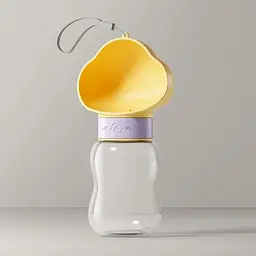 Пляшка-поїлка для тварин Semi Foot 350 мл, Yellow