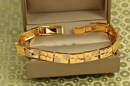 Браслет Xuping Jewelry Медові соти 17 см 8 мм золотистий