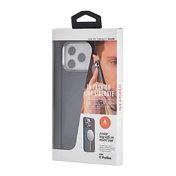 Чохол Luxo Free Air CarBon with MagSafe iPhone 17 PRO MAX Black - мініатюра 2