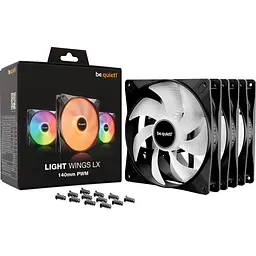 Комплект вентиляторів Be quiet! LIGHT WINGS LX 140mm PWM 3 шт (BL127) - мініатюра 4