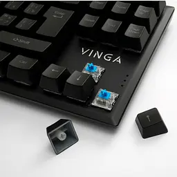 Клавіатура Vinga KBGM-110 87 key LED Blue Switch USB Black (KBGM-110 Black) - мініатюра 4