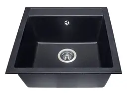Кухонна мийка Miraggio BODRUM 510 black (0002245) Граніт, Врізна, Чорний - мініатюра 4