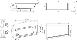 Ванна акрилова Ravak 10° 160x95 ліва C831000000 - мініатюра 6