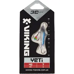 Балансир Viking Fishing Yeti Ice Jig 40mm 7.0g #3 Light Blue Glam - мініатюра 2