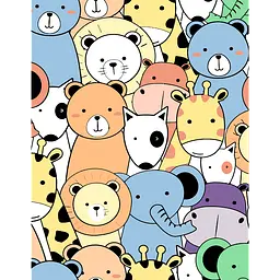 Картина за номерами Rosa Start Funny Animals 35x45 см