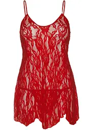 Пеньюар Leg Avenue Rose Lace Flair Chemise Red One Size - мініатюра 3