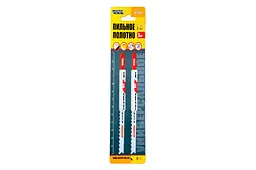Набір полотен пилок для лобзика дерево метал пластик Mastertool 108 х 2.4-5 мм (в упаковці 2 шт.) 14-2810 - мініатюра 2