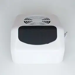 Витяжка для манікюру Nail Dust DC-001A пластикова з потужним вентилятором на 45 Вт Білий - мініатюра 3